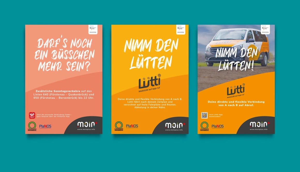 Plakate und Anzeigen moin+